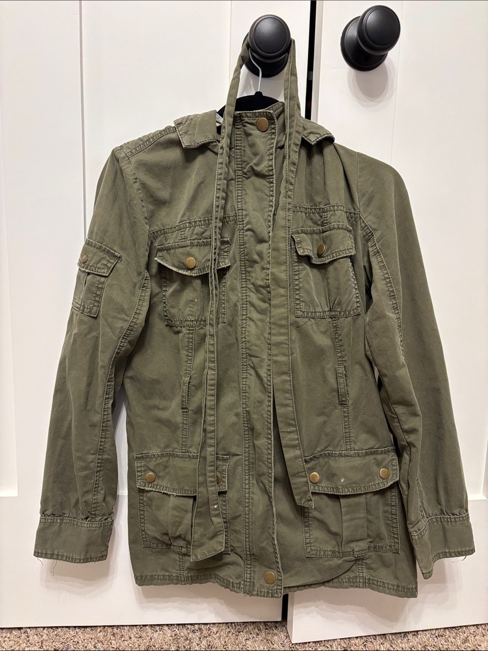 Mossimo Supply Co. Olive Green Military Field Jacket